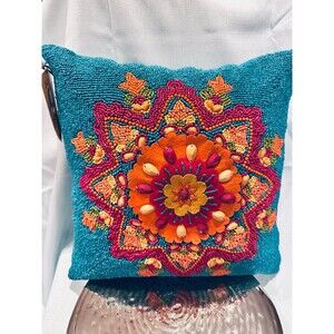 Statement Beaded Accent Pillow NWT